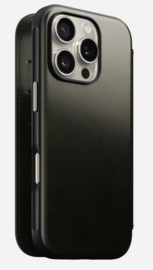 Nomad Modern Leather Folio pokrowiec na telefon komórkowy 16 cm (6.3") Zielony