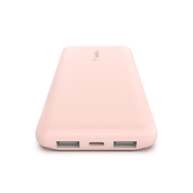 фото Зовнішній акумулятор (павербанк) Belkin 10000mAh 15W Dual USB-A USB-C rose gold (BPB011BTRG)