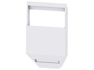Bachmann 918.106 Kabelorganizer für den Schreibtisch, Kabelführung, weiß, 1 Stück.