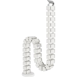 Fellowes 100136872 Desk Cable Organizer, Cable Sleeve, White, 1 pc.