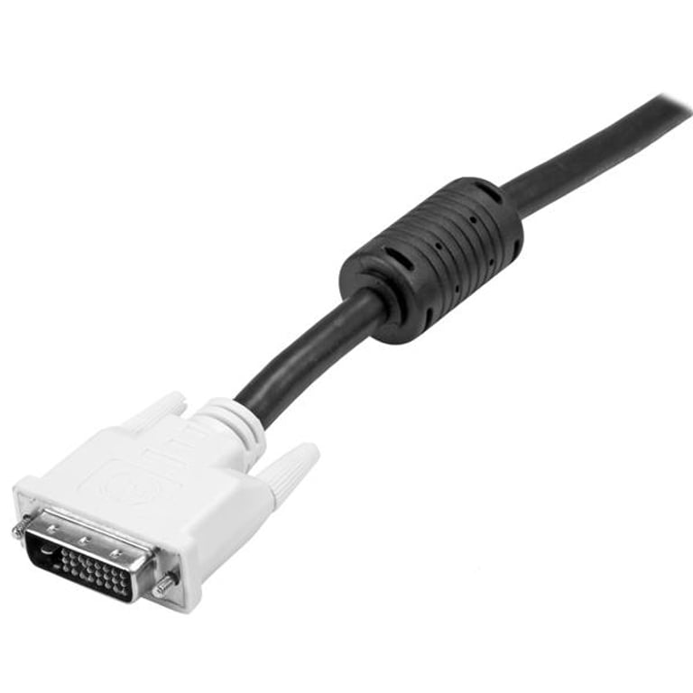 StarTech DVIDDMM3M kabel DVI 3 m DVI-D Czarny, Biały