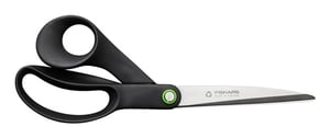 Fiskars 1074546 School and Stationery Scissors, Universal, Straight Cut, Black, Stainless Steel