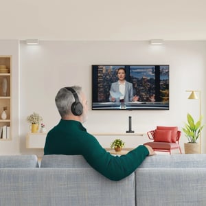Hama 00221848 Kopfhörer/Headset, kabelgebunden und kabellos, Kopfbügel, TV, Bluetooth, schwarz