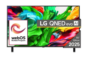 LG QNED AI 55QNED85A3C Fernseher 139,7 cm (55") 4K Ultra HD Smart-TV WLAN Schwarz