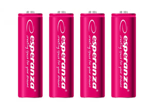 Esperanza EZA104R batteri för hemmabruk Uppladdningsbart AA-batteri av nickel-metallhydrid (NiMH)
