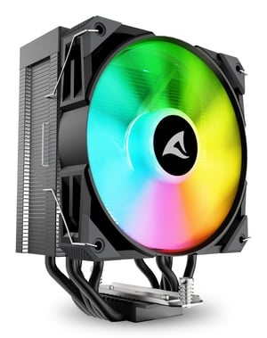 Sharkoon A50 RGB Procesor Chłodnica powietrza 12 cm Czarny 1 szt.