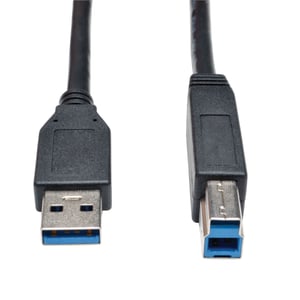 Tripp Lite U322-015-BK USB 3.2 Gen 1 (3.1 Gen 1) Cable, 4.57 m, USB B to USB A, Black