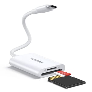 Ugreen 35506 USB 3.2 Gen 1 (3.1 Gen 1) Type-C-kortläsare, vit