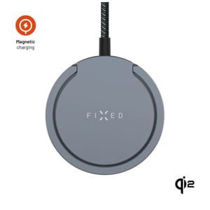 FIXED FIXMPADP-GR ładowarka do urządzeń przenośnych Smartfon Szary USB Bezprzewodowe ładowanie Szybkie ładowanie Wewnętrzna