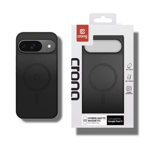 Crong Hybrid Matte Magnetic - Etui MagSafe Google Pixel 9 (czarny)