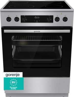 Gorenje GECS6C70XPA Kuchenka wolnostojąca Prąd elektryczny Ceramiczna Stal nierdzewna
