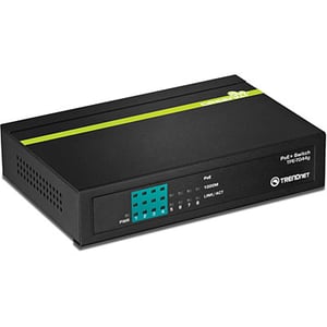 Trendnet TPE-TG44G Netzwerk-Switch, nicht verwaltet, PoE-Unterstützung, schwarz