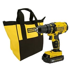 Stanley FMC601C2S-QW borrmaskin 1500 varv/min Centrallås 1,6 kg Svart, Gul