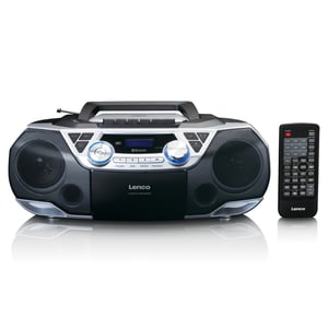 Lenco SCD-720SI tragbares Digitalradio, schwarz, silber