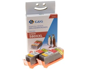 G&G 15968 nabój z tuszem 2 szt. Zamiennik Ekstra (Super) Wysoka wydajność Czarny