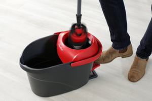 Vileda Ultramat Turbo XL mop Suchy i Mokry Mikrofibra Czarny, Czerwony