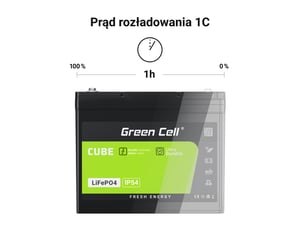 Green Cell CUBE Akumulator LiFePO4 100Ah 12.8V 1280Wh LFPGC12V100AH