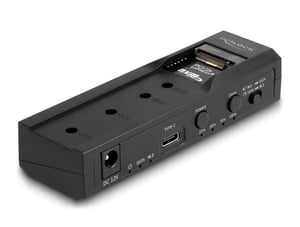 DeLOCK USB Type-C to Drive Adapter for 1 x M.2 NVMe SSD + 1 x SATA SSD/HDD with Cloning Function