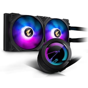 GIGABYTE AORUS WATERFORCE 280 All-in-One-Flüssigkeitskühler für CPU, schwarz