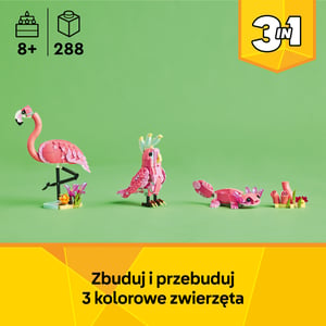 LEGO Creator Dzikie zwierzęta: różowy flaming