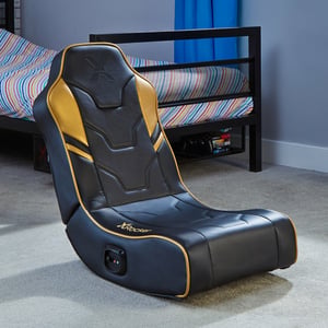 X Rocker 5132201 fotel do gry Fotel do gry na konsoli Obite siedzisko Czarny, Złoto