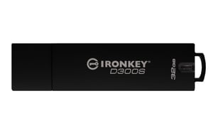 Kingston Technology IronKey D300S USB-minne 32 GB USB Typ A 3.2 Gen 1 (3.1 Gen 1) Svart