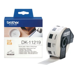 Brother DK-11219 etiketter för utskrift, vita