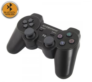 Esperanza EGG109K spelkontroll, svart, Bluetooth, analog joystick, PlayStation 3
