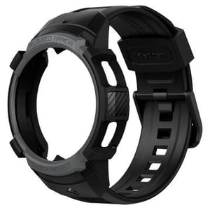 Spigen Rugged Armor-fodral, svart, termoplastiskt gummi (TPR)