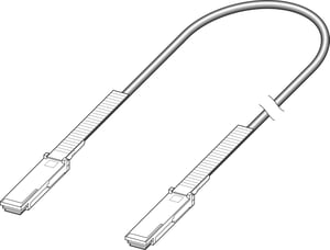 Extreme Networks 0,5 m QSFP+ InfiniBand-/Glasfaserkabel 0,5 m QSFP+ Schwarz