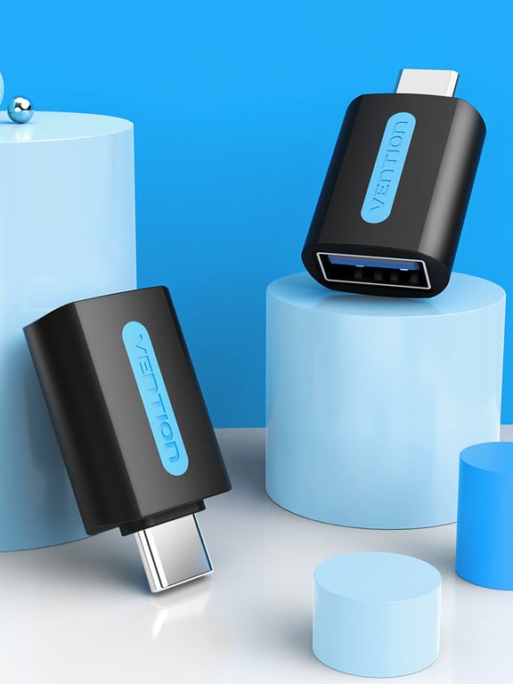 Vention CDUB0 przejściówka do kabli USB C USB A Czarny