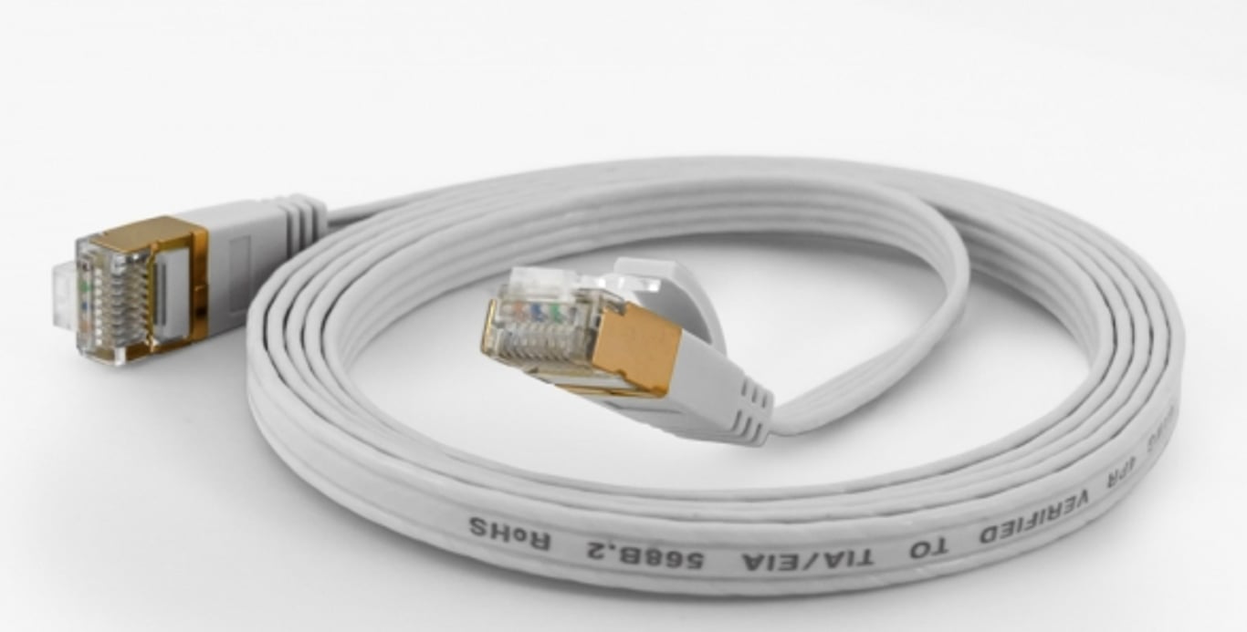 Wantec 7001 kabel sieciowy Biały 0,1 m Cat6 F/FTP (FFTP)