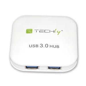 Techly IUSB3-HUB4-WH hubbar och koncentratorer 5000 Mbit/s Vit