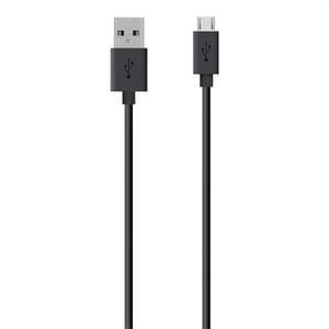 Belkin Micro-USB-zu-USB-ChargeSync-Kabel, USB 2.0, 3 m, USB A – Micro-USB B, schwarz