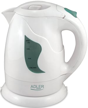 Adler AD 08 1-liter 850 W Electric Kettle, White