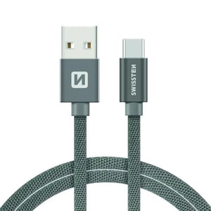 Swissten 71521202 kabel USB 1,2 m USB A USB C 0,48 Gbit/s Szary