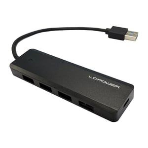 LC-Power LC-HUB-U3-4-V2 huby i koncentratory USB 3.2 Gen 1 (3.1 Gen 1) Type-A 5 Mbit/s Czarny