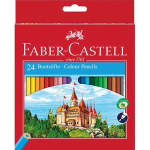 Faber-Castell 120124 set med kulspetspennor och blyertspennor Kartong