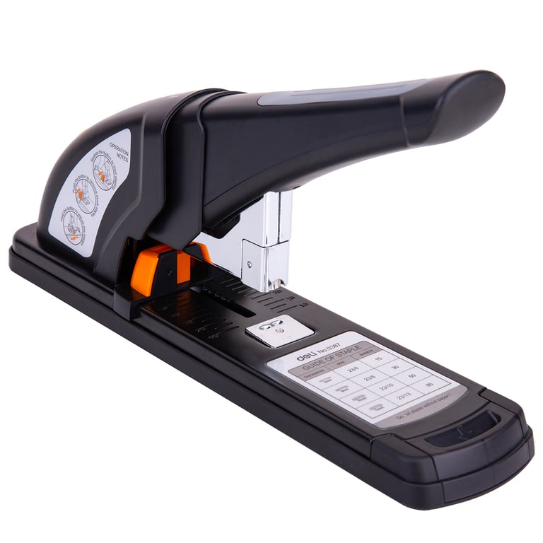 Deli E0387 zszywacz Zacisk standardowy Czarny