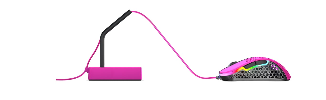 CHERRY XTRFY B4 Biurko Uchwyt na kabel Różowy 1 szt.