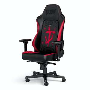noblechairs NBL-HRO-PU-DET Gaming-Sessel Gaming-Sessel Gepolsterte Sitzfläche Schwarz, Rot