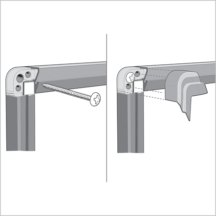 Nobo 1915195 antyrama Szary Aluminium