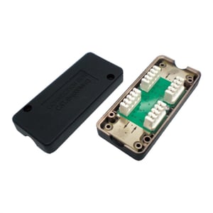 VALUE 21.99.3048 Cat6a Network Junction Box, Black