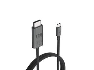 LINQ LQ48024 adapter kablowy 2 m USB Type-C DisplayPort Czarny