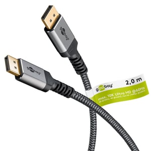 Goobay 75685 DisplayPort Cable, 2 m, Black