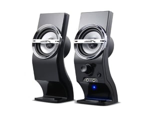 Audiocore AC805 głośnik 2-drożny Czarny, Srebrny Przewodowa 3 W