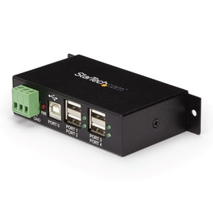 StarTech ST4200USBM USB 2.0 Type-B-hubbar och koncentratorer 480 Mbit/s Svart