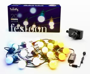 Twinkly Festoon (guld och silver) Smart trädgårdsbelysning