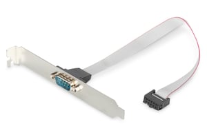 Digitus Adapterkabel mit Halterung für serielle Schnittstelle, D-Sub9/M – IDC 2x5-polig/F