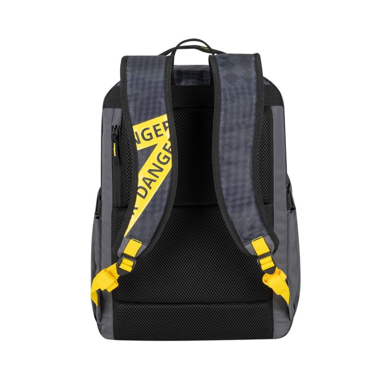 Rivacase Erebus 39,6 cm (15.6") Plecak Kamuflaż, Szary, Żółty